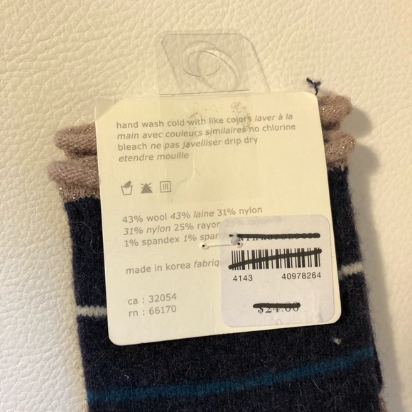 Anthropologie wool blend sock NWT - Picture 3 of 3